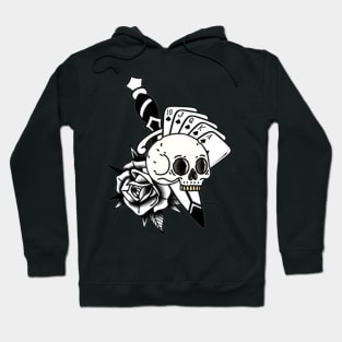 skull cards dagger design Hoodie